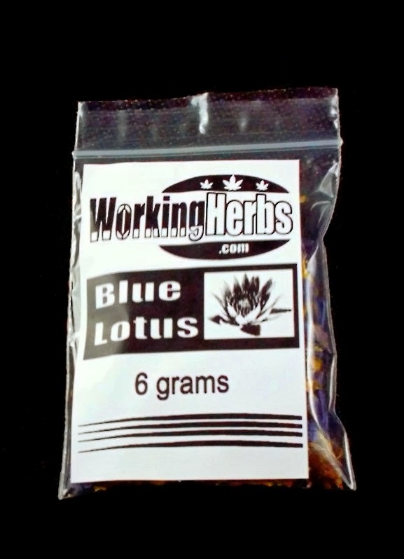 Blue Lotus Sacred Lily Nymphaea Caerulea Organic 6 grams bag
