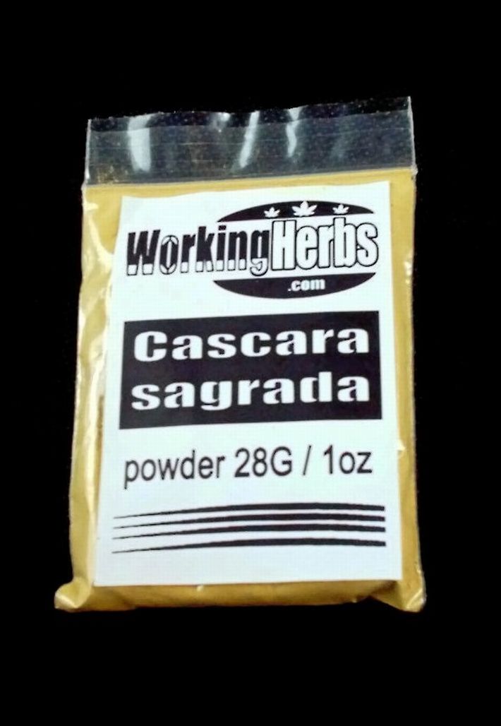Cascara Sagrada Rhamnus purshiana Powder 1OZ bag
