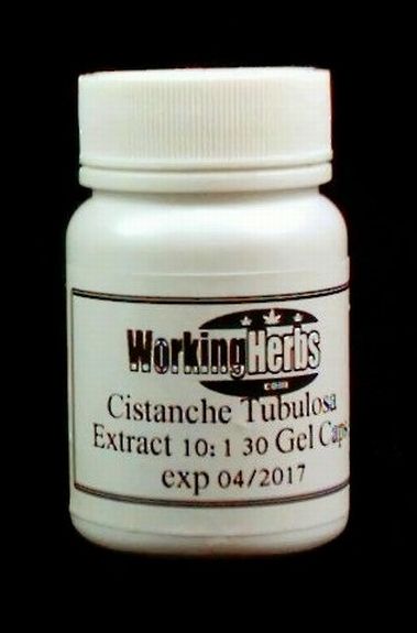 Wild Forest Ginseng Cistanche Tubulosa 10:1 extract 500mg 30 gel caps bottle
