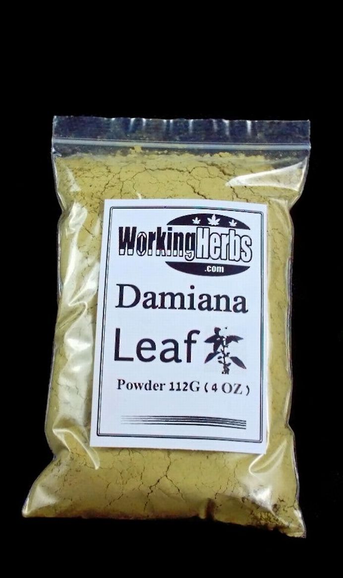 Damiana Leaf (Turnera diffusa) powder 4oz bag