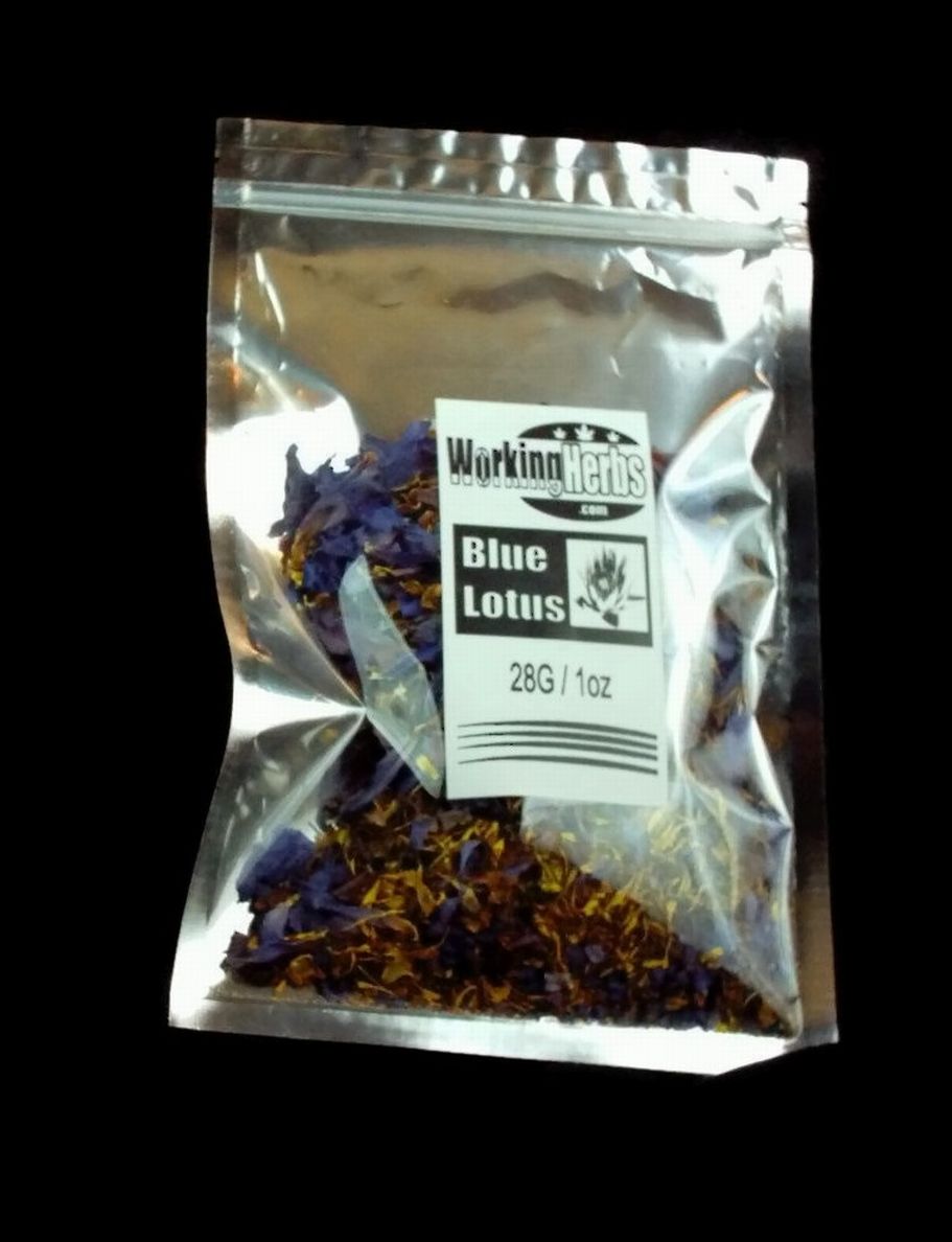 Blue Lotus Sacred Lily Nymphaea Caerulea Organic 1oz pouch