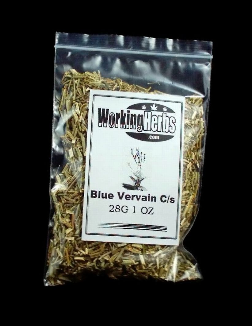 Blue Vervain Verbena hastata Cut n Sifted 1oz bag