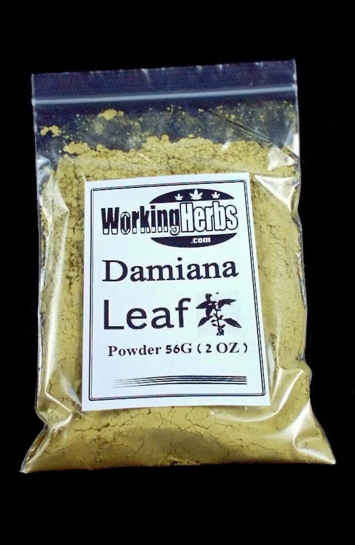 Damiana Leaf (Turnera diffusa) powder 2oz bag