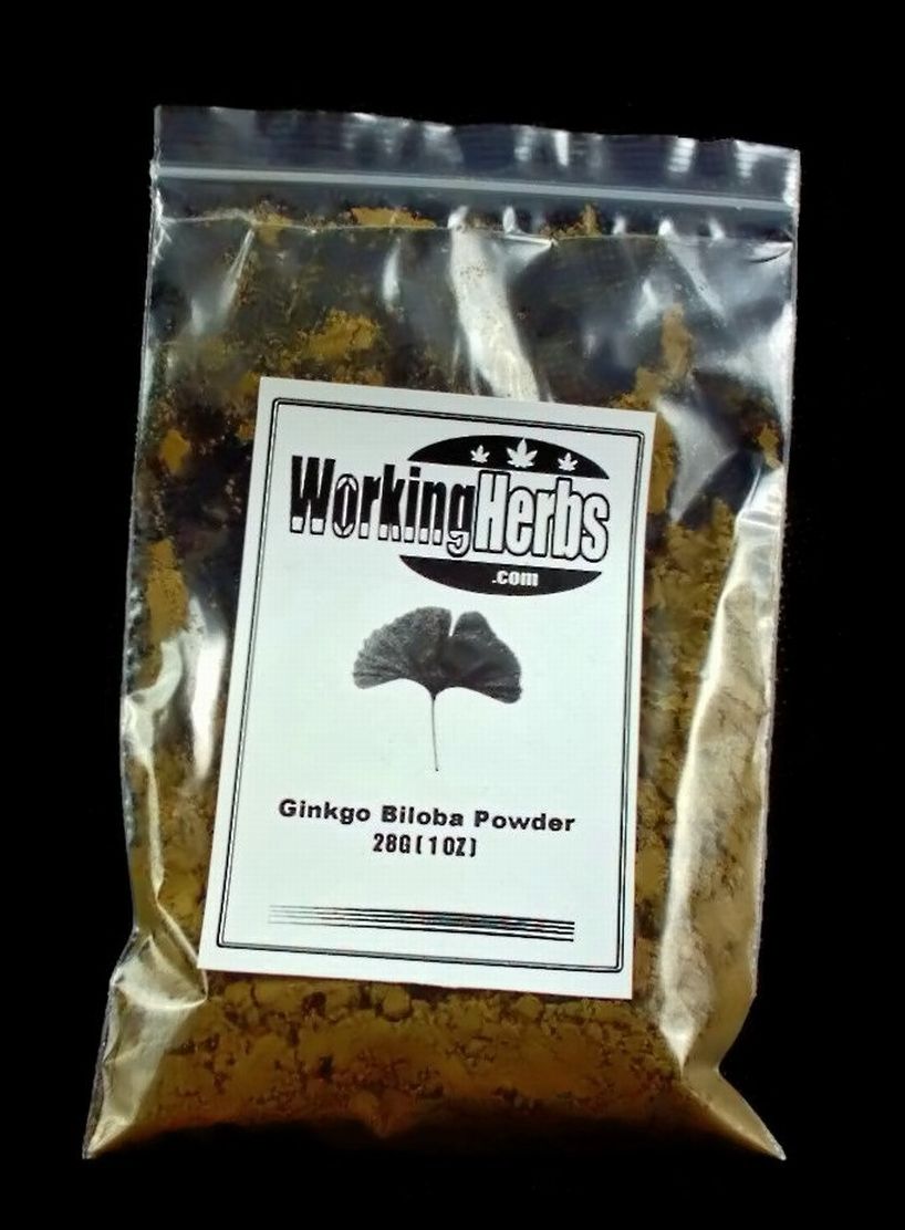 Ginkgo Biloba powder 1oz bag