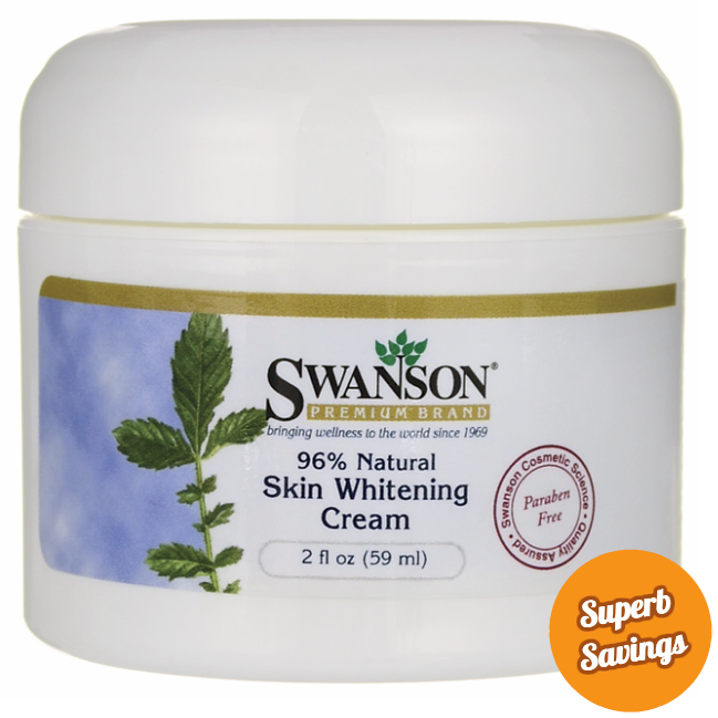 Skin Whitening Cream 96% Natural 2 fl OZ jar