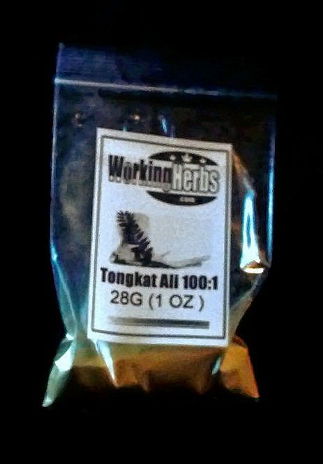 Tongkat Ali extract 200:1 powder 100% natural organic bag 1 oz